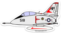 TA-4 "518" 2 Seat Sticker