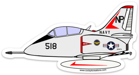 TA-4 "518" 2 Seat Sticker