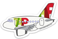 A320 TAP Sticker