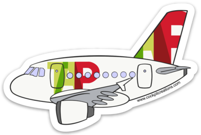 A320 TAP Sticker