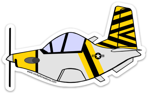 T-6 Texan 2 Retro Sticker