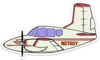 Travelair VSL N2762Y Sticker