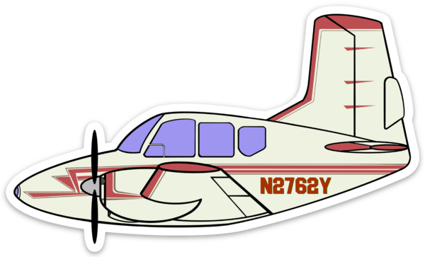 Travelair VSL N2762Y Sticker