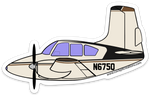 Travelair VSL N765Q Sticker