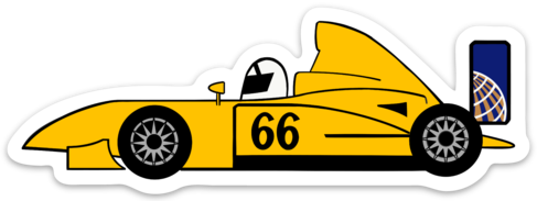 Troy Race Car Sticker-Large – Cockpit Creations