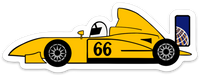 Troy Race Car Sticker-Large
