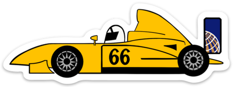 Troy Race Car Sticker-Large