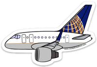 B-757 UAL Sticker