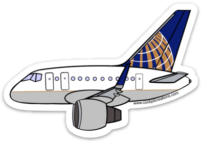 B-757 UAL Sticker