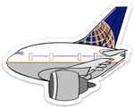 777 UAL Sticker