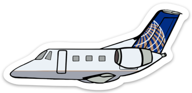 EMB-145 United Express Sticker