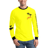 Freedom Flight Team Long Sleeve Bright Yellow Men's All Over Print Long Sleeve T-shirt