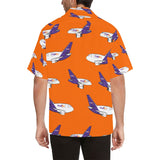 757 767 FedEx Orange Hawaiian Shirt