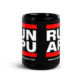 RUN APU Black Glossy Mug