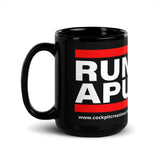 RUN APU Black Glossy Mug