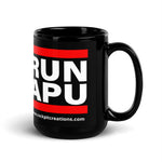 RUN APU Black Glossy Mug