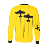 Freedom Flight Team Long Sleeve Golden Yellow Men's All Over Print Long Sleeve T-shirt