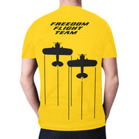 Freedom Flight Team Golden Yellow All Over Print T-shirt