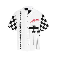 Pitts Freedom Flyers White Hawaiian Shirt