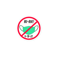 BU-BYE Mask Sticker