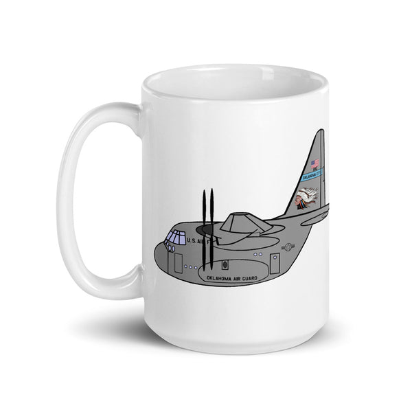 C-130 OKC ANG 185th Airlift Squadron Logo Mug