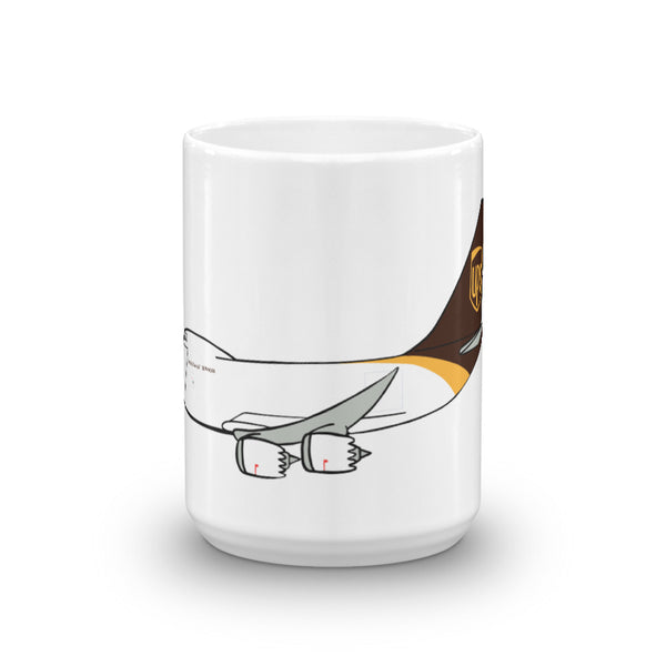 UPS 747-8F Mug