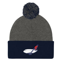 Mother D 767 Pom Pom Knit Cap