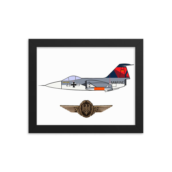 F-104 Luftwaffe Mother D Framed poster