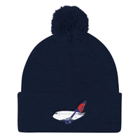 Mother D 767 Pom Pom Knit Cap