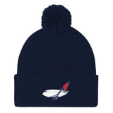 Mother D 767 Pom Pom Knit Cap