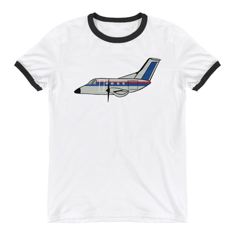Flying Mountain Goat Ringer T-Shirt