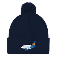 Allegiant A 320 Pom Pom Knit Cap