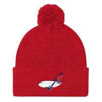 Mother D 767 Pom Pom Knit Cap