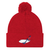 Mother D 767 Pom Pom Knit Cap