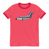 Flying Mountain Goat Ringer T-Shirt