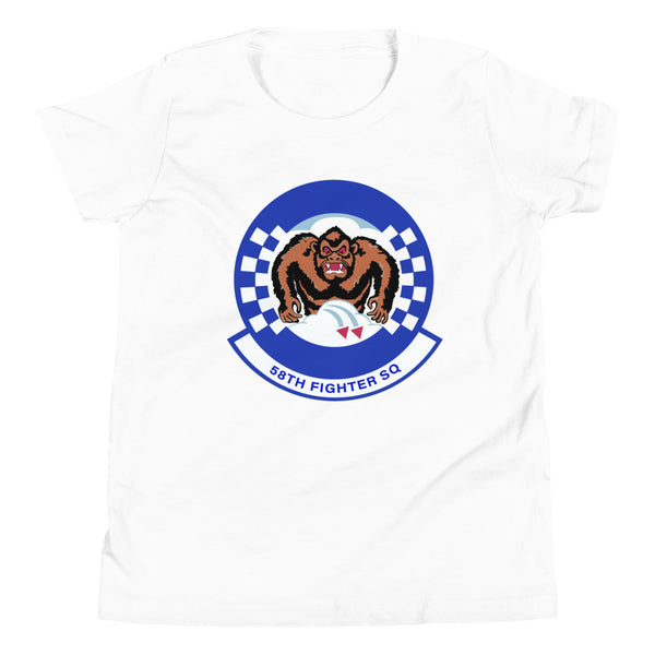 58Th Fighter Squadron Logo Youth T-Shirt