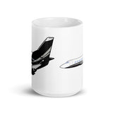BBJ G-400 White glossy mug
