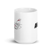 Falcon 9NJ Angle White glossy mug