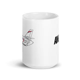 Falcon 9NJ Angle White glossy mug