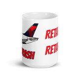 Non PC A 330 Roadrash White glossy mug