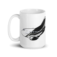 BBJ 2 White glossy mug