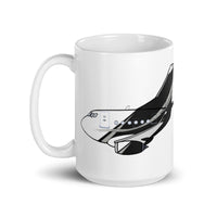 BBJ G-400 White glossy mug