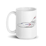 Falcon 9NJ Angle White glossy mug