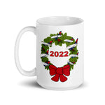 Christmas 2022 BOOZE White glossy mug