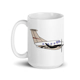 King Air N683WA 1 White glossy mug