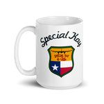 Special Kay Patch Nose Art White glossy mug