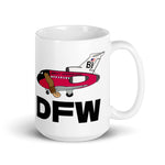 B-737 Knuckle Dragger BI DFW Mug
