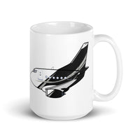 BBJ 2 White glossy mug