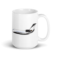 BBJ G-400 White glossy mug