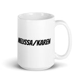 Falcon 9NJ Melissa/Karen White glossy mug